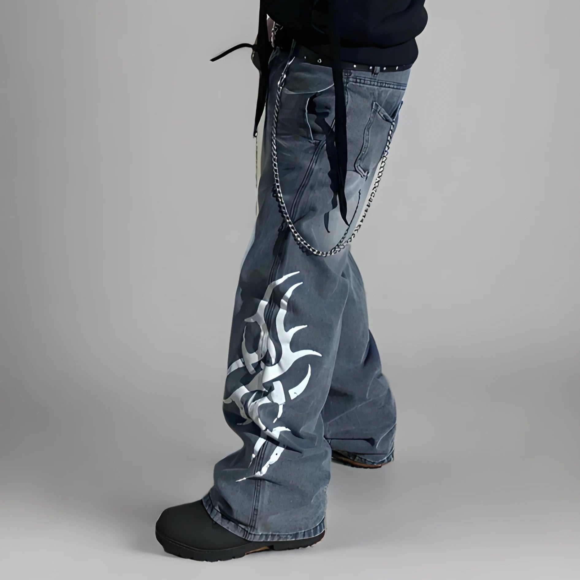 "TRIBAL" BLUE DENIM