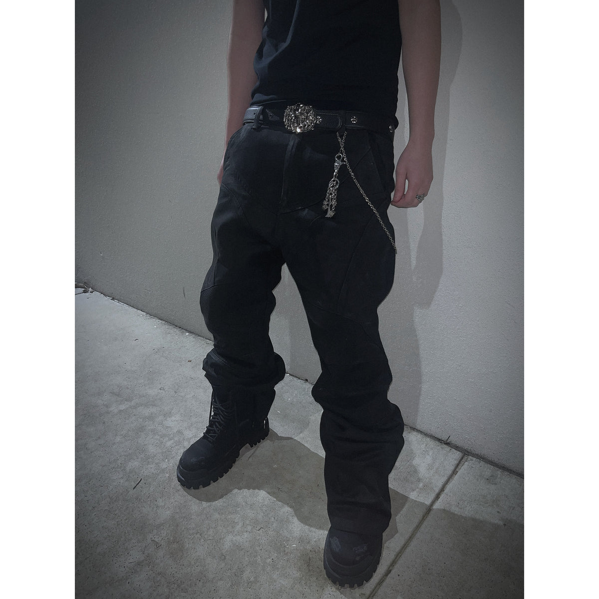 "BLACKOUT" WAXED DENIM