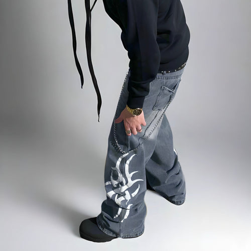 "TRIBAL" BLUE DENIM