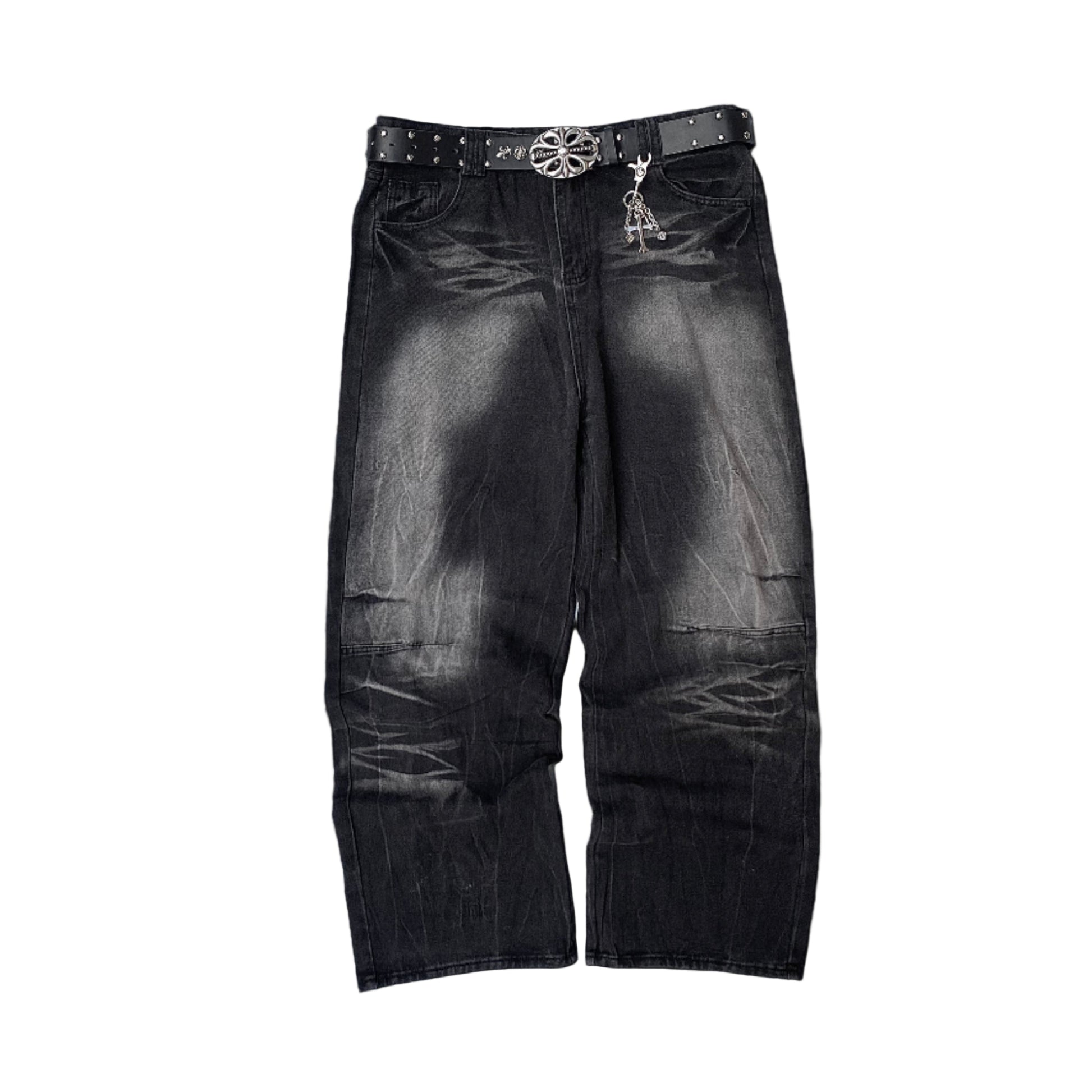 "CRASH" BLACK DENIM