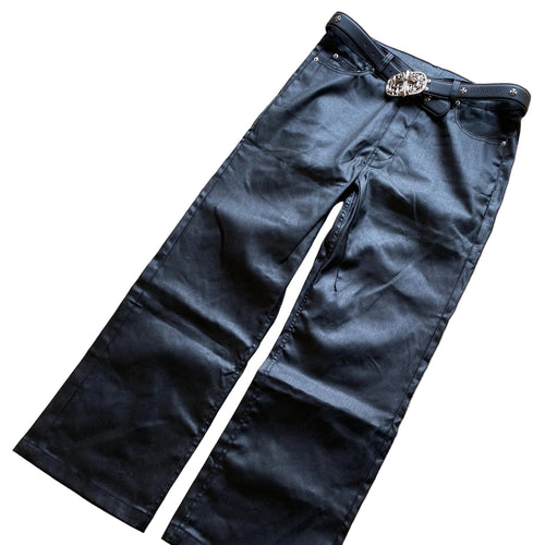 "DARK" WAXED DENIM