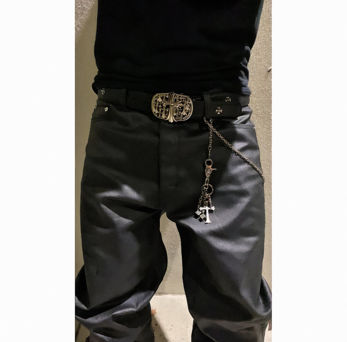 "DARK" WAXED DENIM