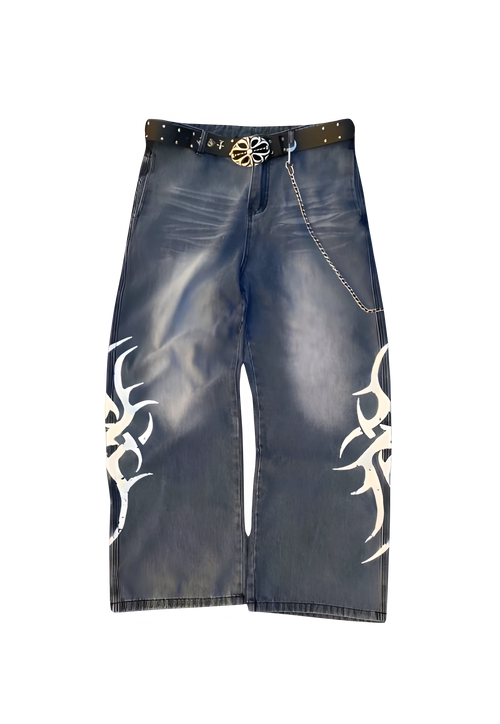 "TRIBAL" BLUE DENIM